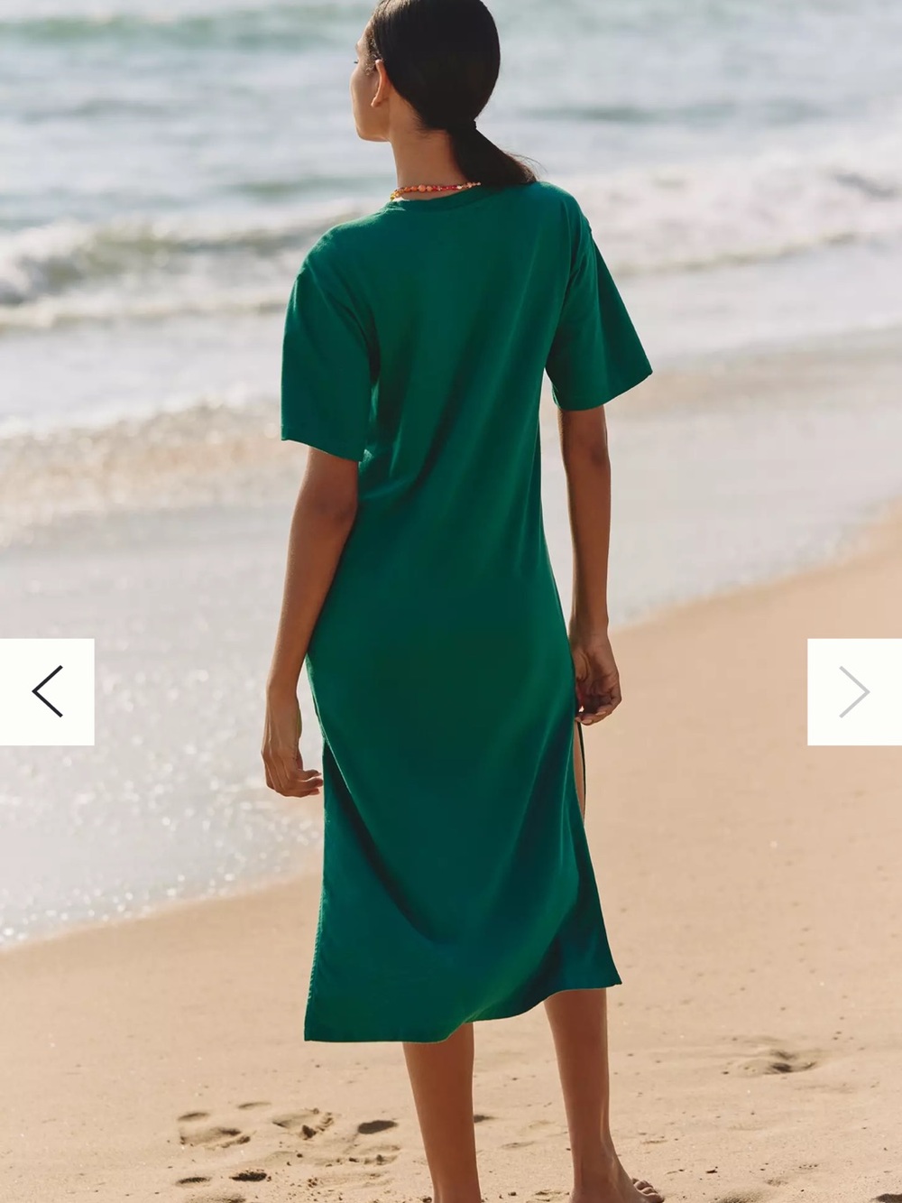 Anthropologie Celandine x Claire Colin Crew-Neck T-Shirt Midi Dress size XL - Picture 4 of 8